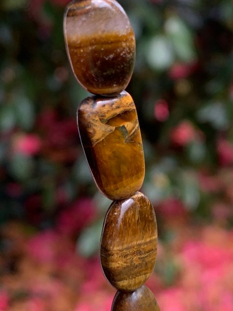 Tigereye potato bead necklace