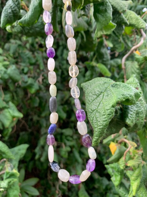 Mixed potato bead necklace