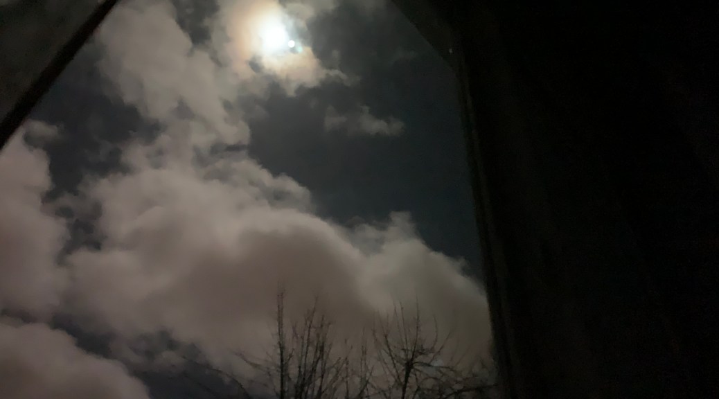 The moon is a big crystal in the sky